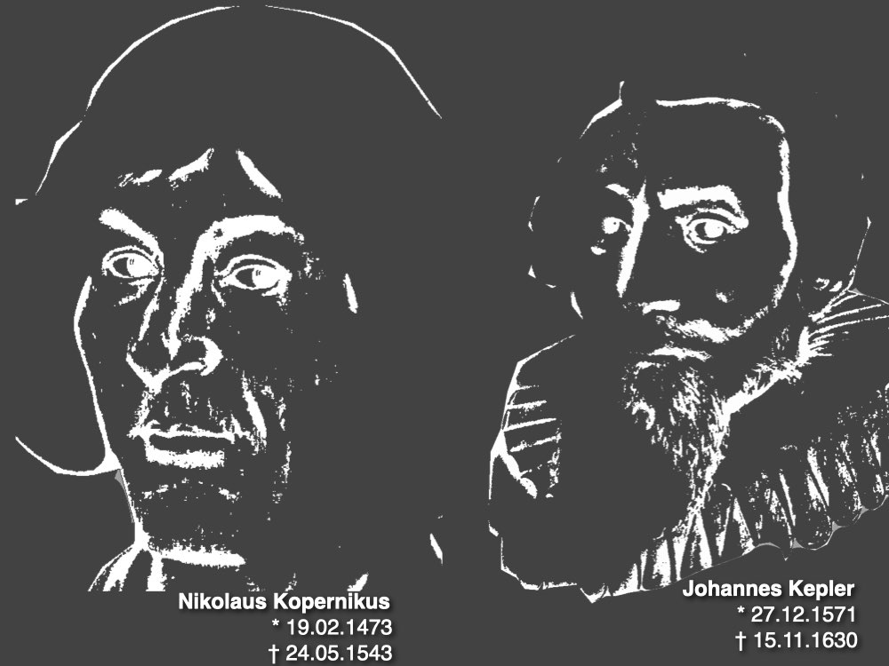 Nikolaus Kopernikus und Johannes Kepler